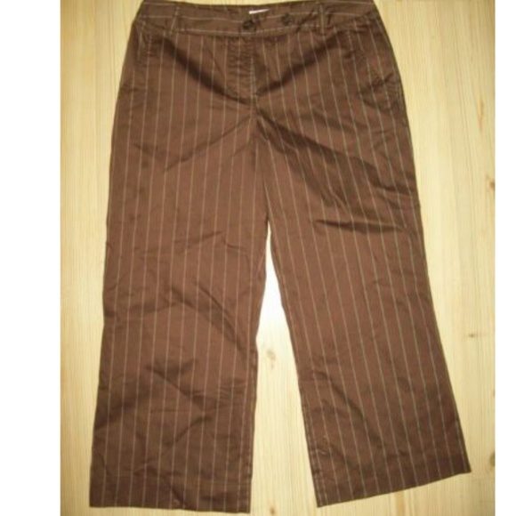 Worthington Stretch Suit Size 10 Brown Stripe - Picture 5 of 6